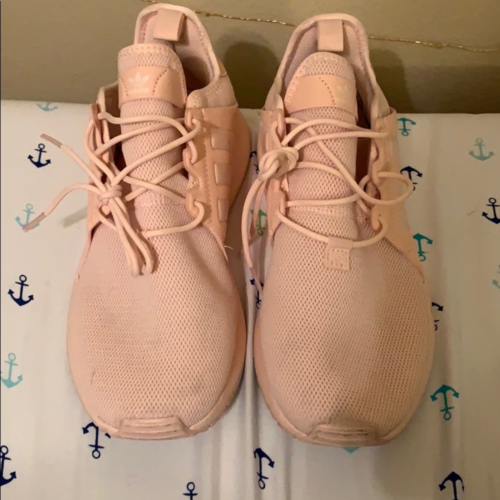 Icey pink adidas x_plr. Youth size 6.5